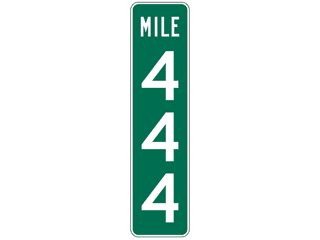 Sign: Mile Markers