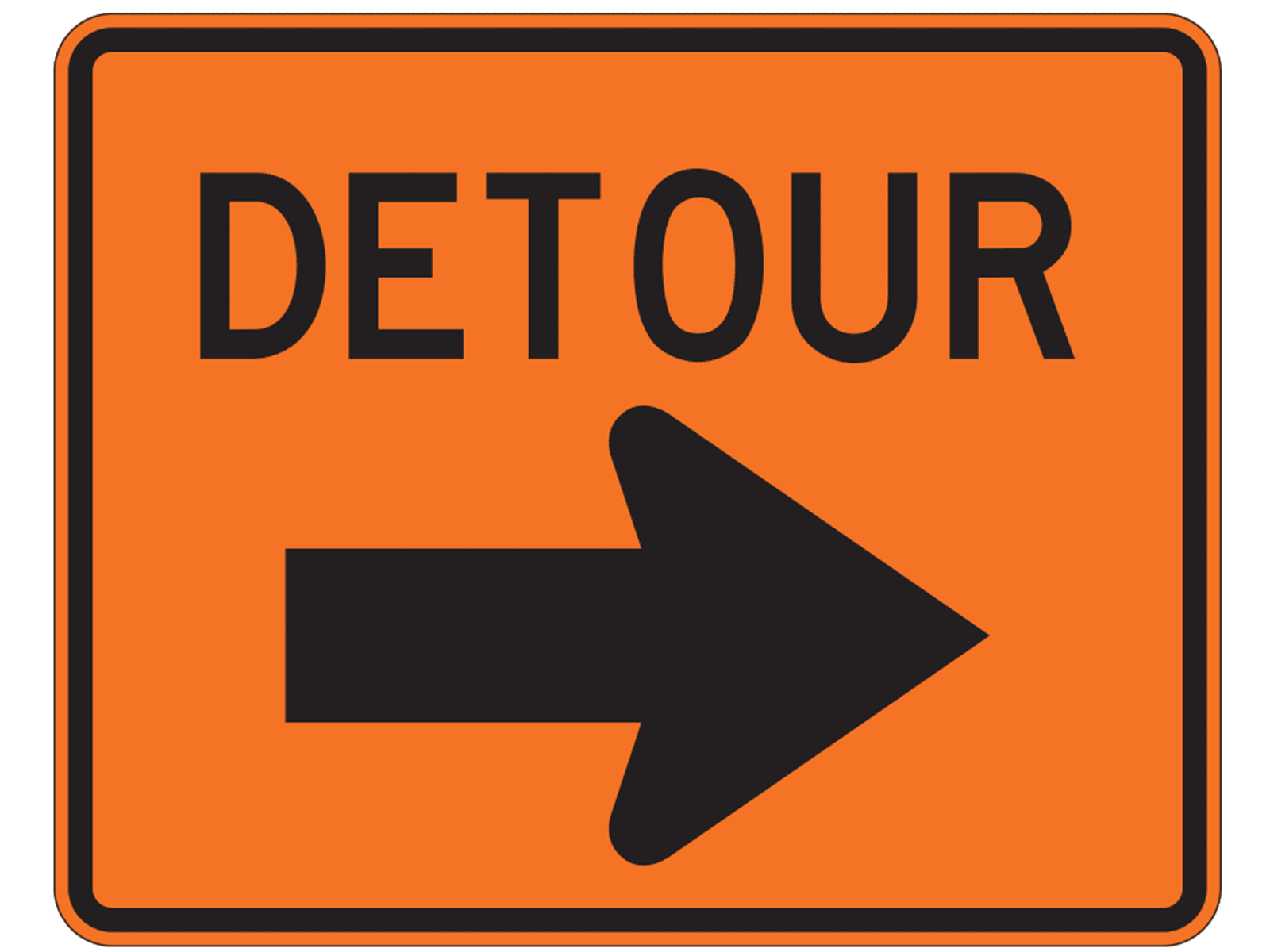 Detour M4-9R - Toll road Signs