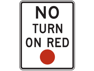 Sign: No Turn On Red