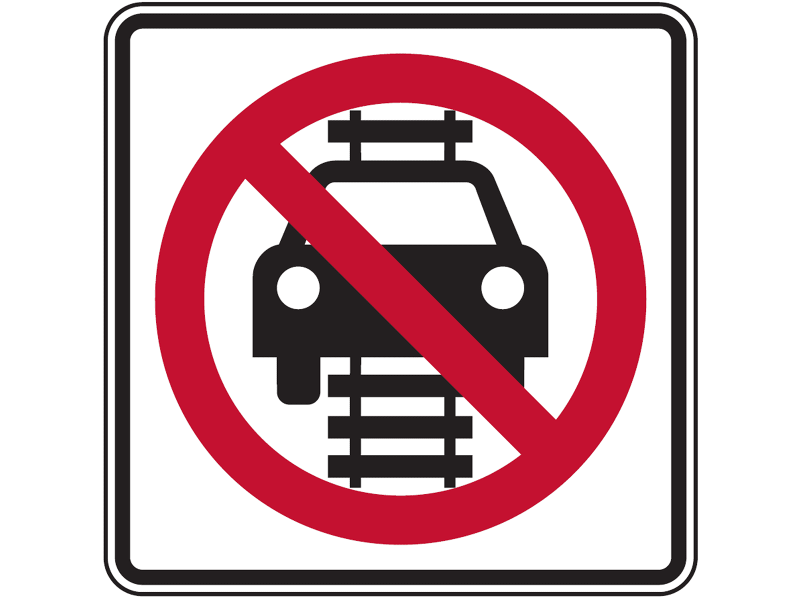 No Vehicles On Tracks R15-6 - R15: Rail and Light Rail