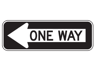 Sign: One Way