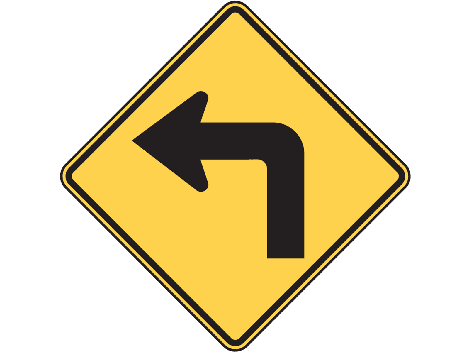 Sharp Left Turn W1-1 - W1: Curves and Turns