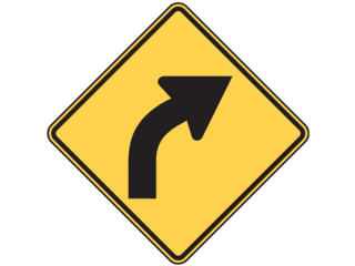 Sign: Right Curve