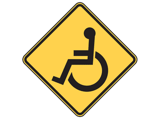 Sign: Wheelchair
