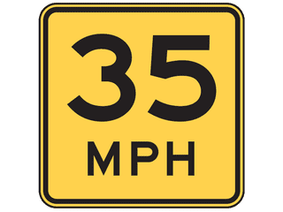 Sign: Advisory Speed