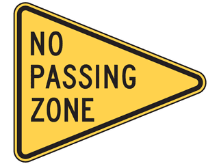 Sign: No Passing Zone