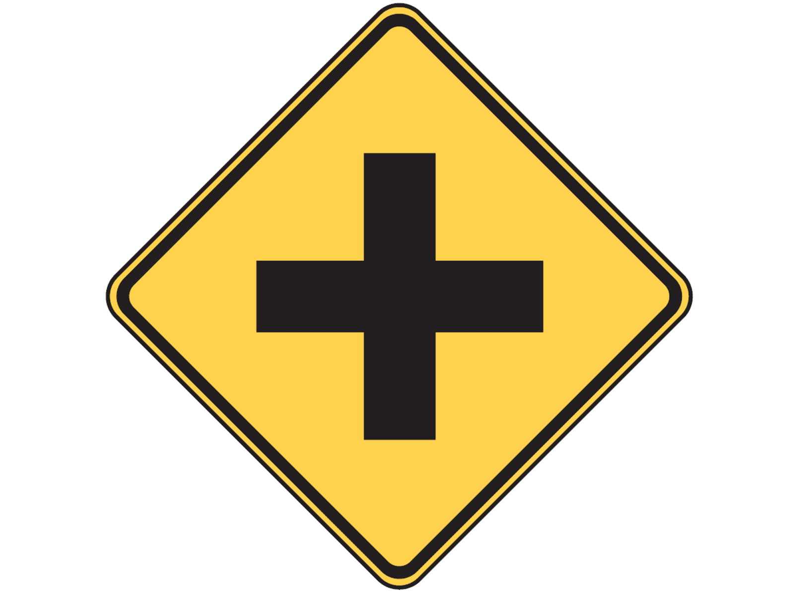 DMV One Way | Sign - Intersection (W2-1)