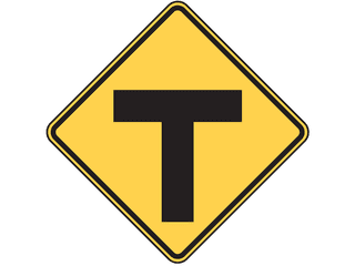 Sign: T Intersection