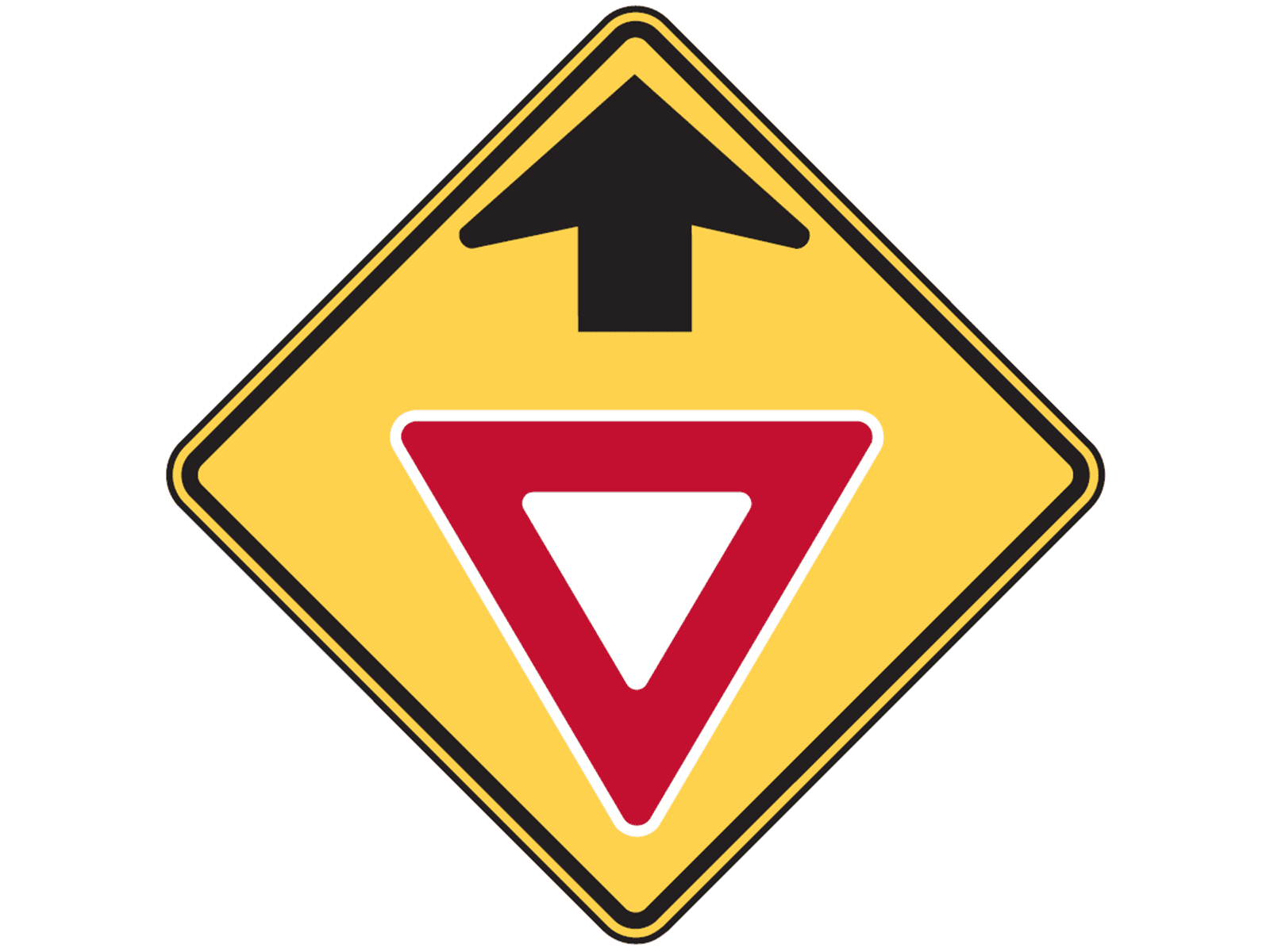 Yield Ahead W3-2 - W3: Advance Traffic Control