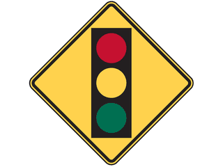 Sign: Traffic Signal Ahead