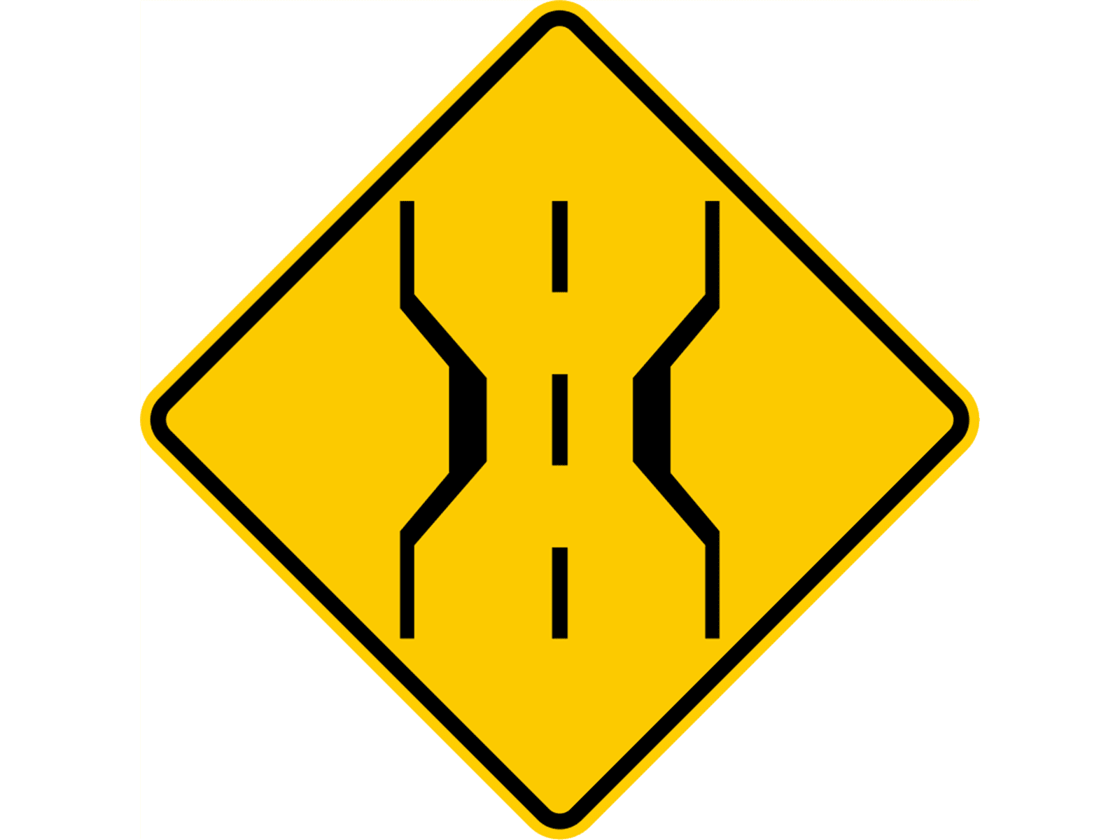 Narrow Bridge W3-4a - W3: Advance Traffic Control