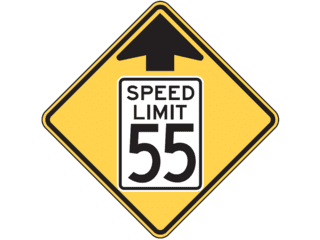 Sign: Speed Reduction Sign