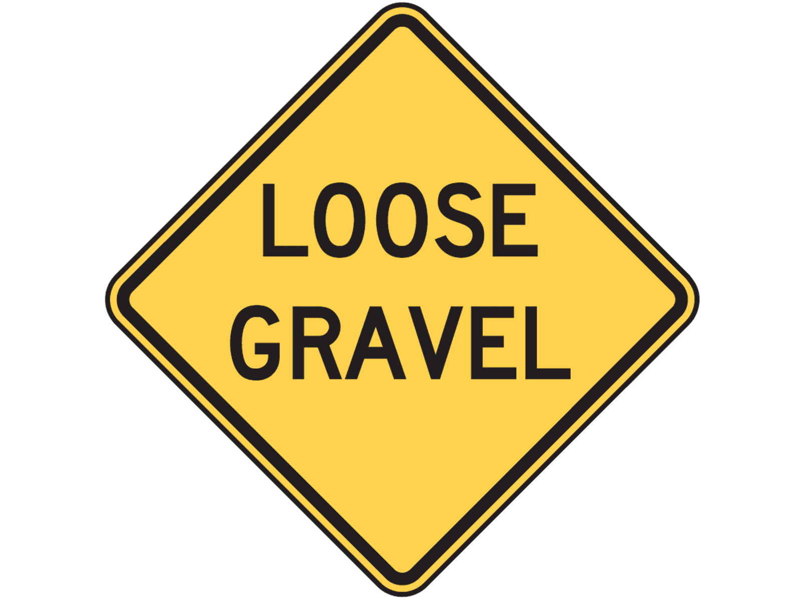 Loose Gravel W8-7 - W8: Pavement and Roadway Conditions